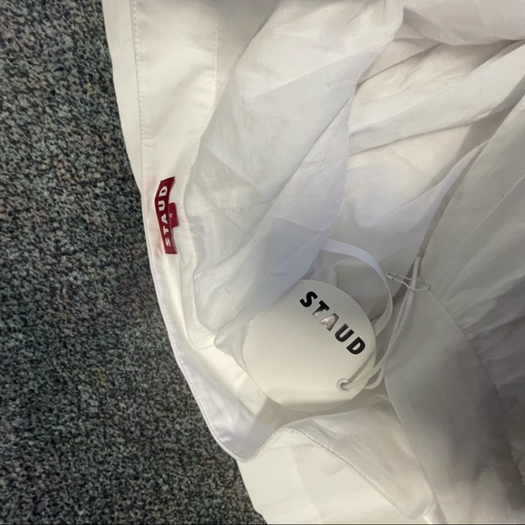 Staud Tiered Stretch Cotton Maxi Skirt - Picture 10 of 11